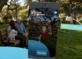Facebook transmite ao vivo em realidade virtual.