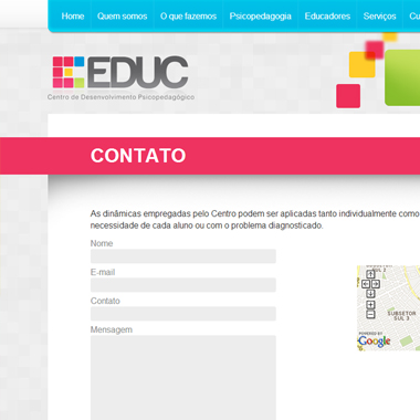 Novo site da Educ